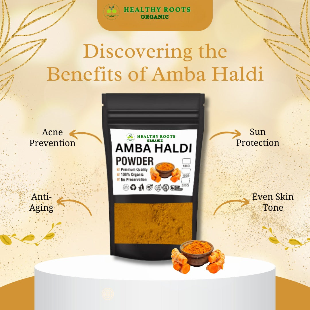 AMBA HALDI POWDER          Why Choose Our Amba Haldi Powder?  No artificial additives, preservatives, or colors. Handcrafted and processed to retain natural goodness.
