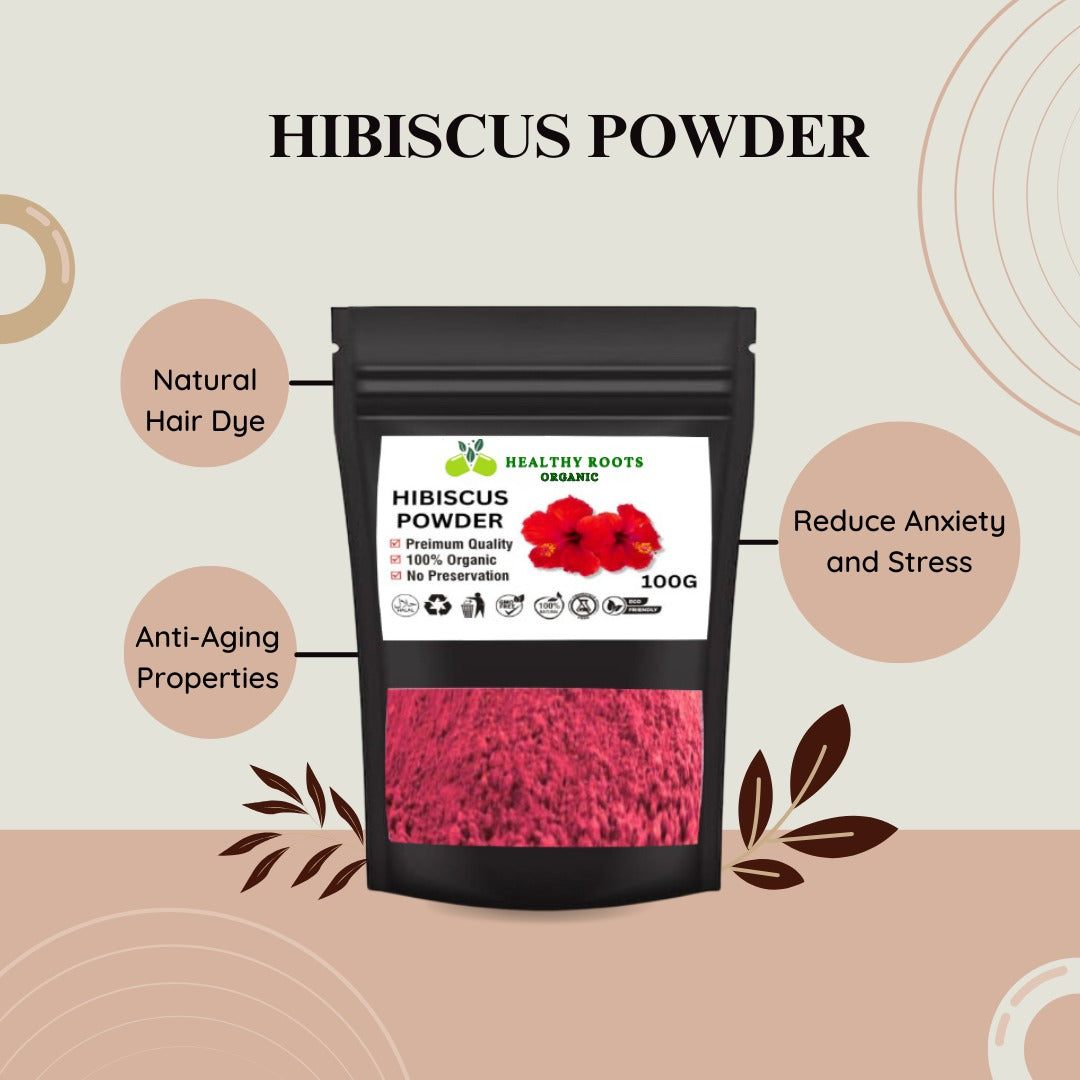 HIBISCUS POWDER/Hibiscus&nbsp;der is a natural product derived from dried hibiscus flowers (Hibiscus sabdariffa). It is known for its vibrant red color, rich nutritional profile, and various health and beauty benefits
