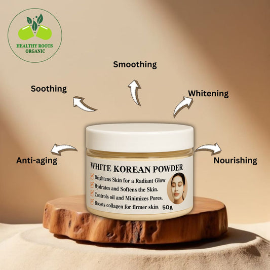 WHITE KOREAN POWDER //50GRAM Korean Beauty Secret Powder – Natural Whitening Formula